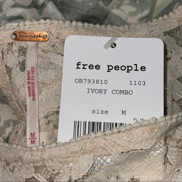 Free People Sun Daze Lace Mini Dress Ivory Combo - Picture 5 of 7